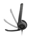 [New 100%] Tai nghe Logitech H390 Wired USB On-Ear Stereo với Mic Khử Tiếng Ồn (màu đen)