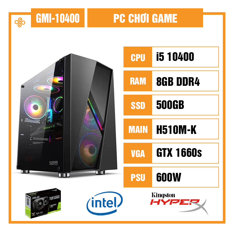 [New 100%] PC Gaming Core i5 10400 | GTX 1660s / RTX 3060