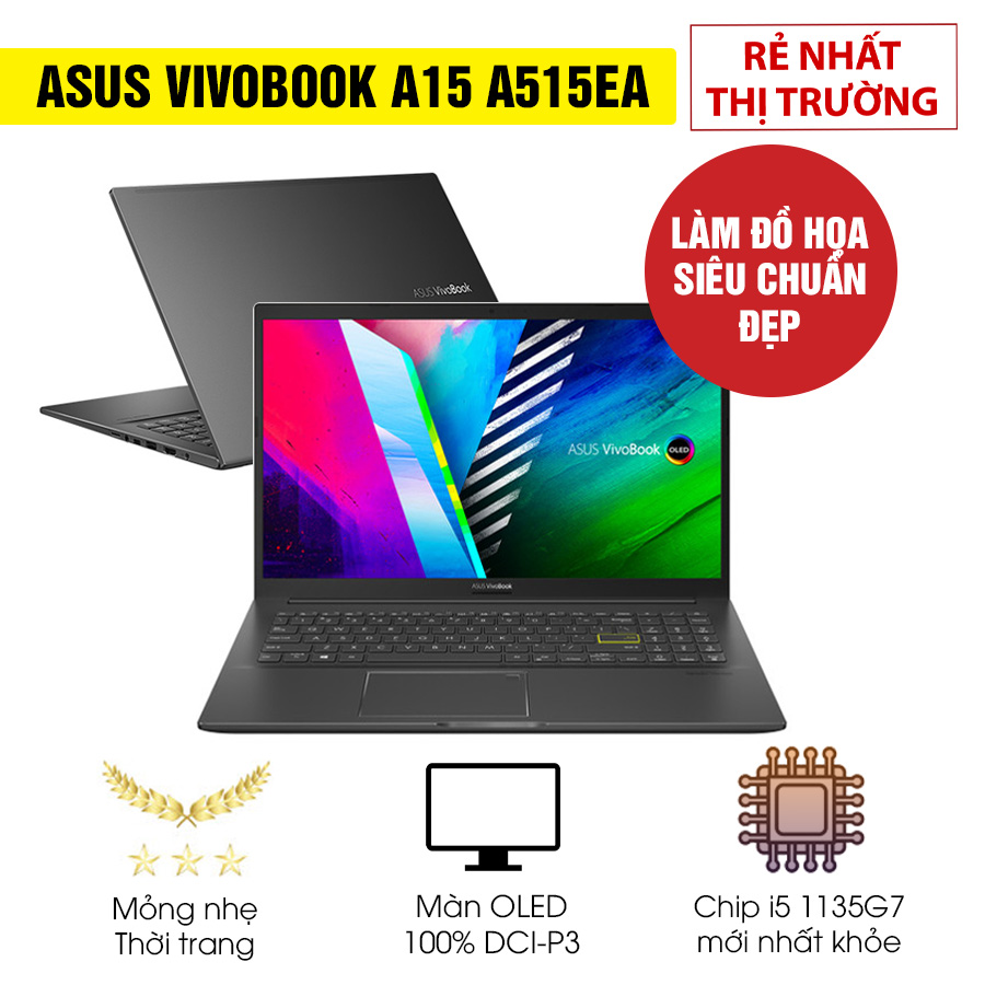[New 100%] Laptop Asus Vivobook A15 A515EA L12033T - Intel Core i5