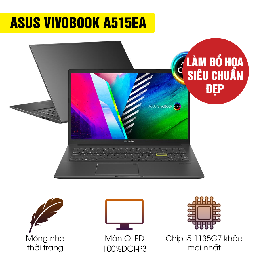[New 100%] Laptop Asus Vivobook A515EA-L12033W - Intel Core i5