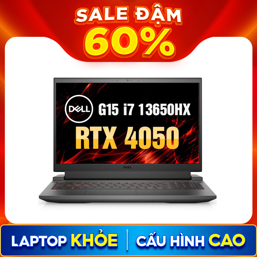 [New 100%] Laptop Dell Gaming G15 5530 0CGR2 - Intel Core i7-13650HX | RTX 4050 | 15.6 Inch Full HD 120Hz