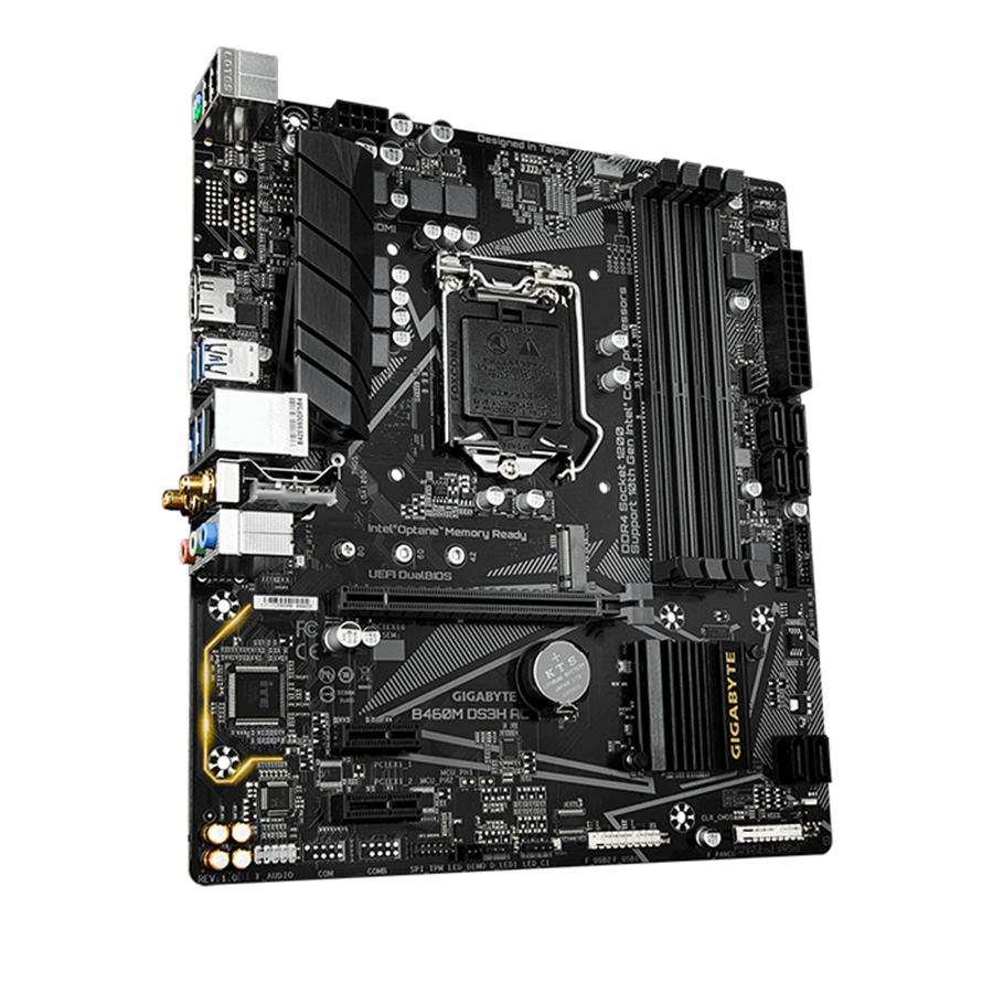 Mainboard Gigabyte B460M DS3H (Intel B460, Socket 1200, m-ATX, 4 khe RAM DDR4)