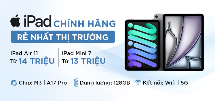 iPad CHÍNH HÃNG Chỉ từ 11 Triệu