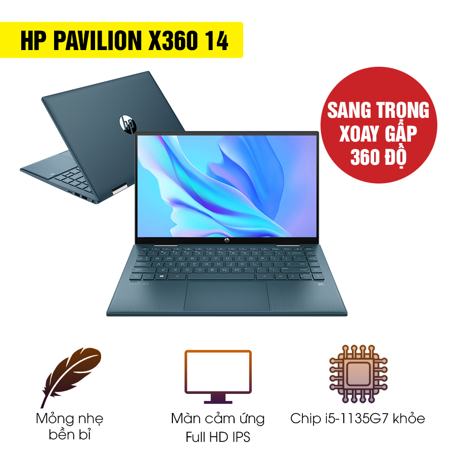 Điểm danh 3 laptop HP Pavilion X360 i5 vừa đẹp, vừa khỏe mà giá cực rẻ