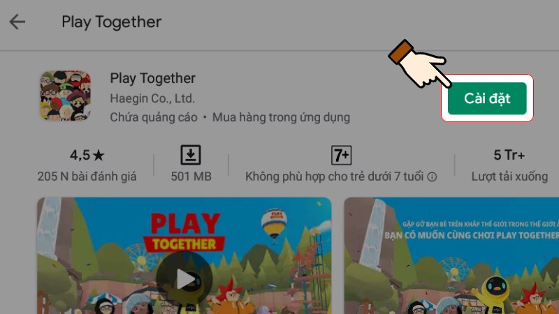 Bạn muốn tải Play Together miễn phí mà không mất bất kỳ chi phí nào? Hãy xem qua hình ảnh liên quan để biết thêm chi tiết về cách tải về và cùng tham gia vào trò chơi nhiều niềm vui và sự thích thú.