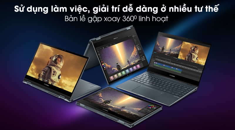 Asus zenbook flip - Laptop 2 in 1 cao cấp