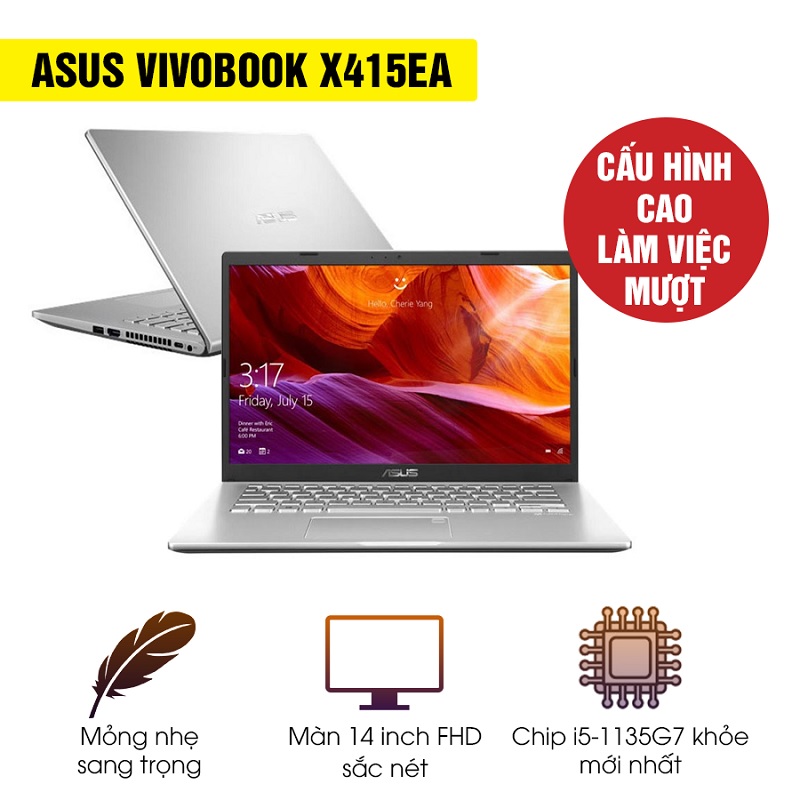 Những mẫu laptop Asus Vivobook X415EA thời thượng, giá chưa đến 15 triệu HOT nhất