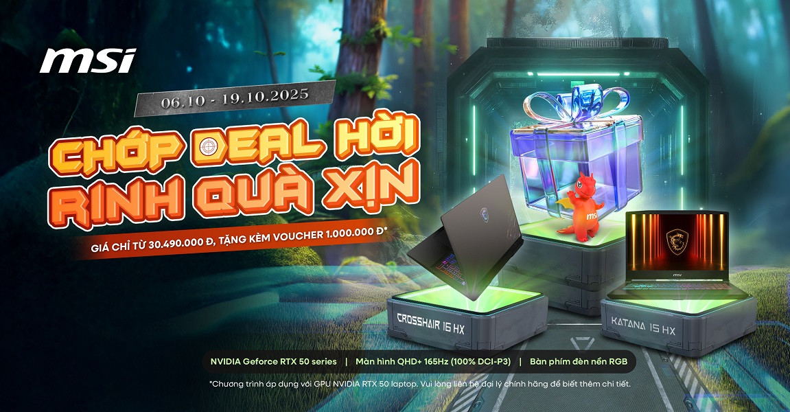 Hot Sale Tháng 9 - MSI Gaming 5000 Series - Giảm thêm 1 Triệu
