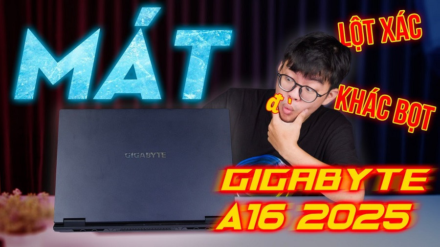 Gigabyte Gaming A16 2025 - Đẹp, Mát, Bền. Màn LỘT XÁC của Gigabyte G5