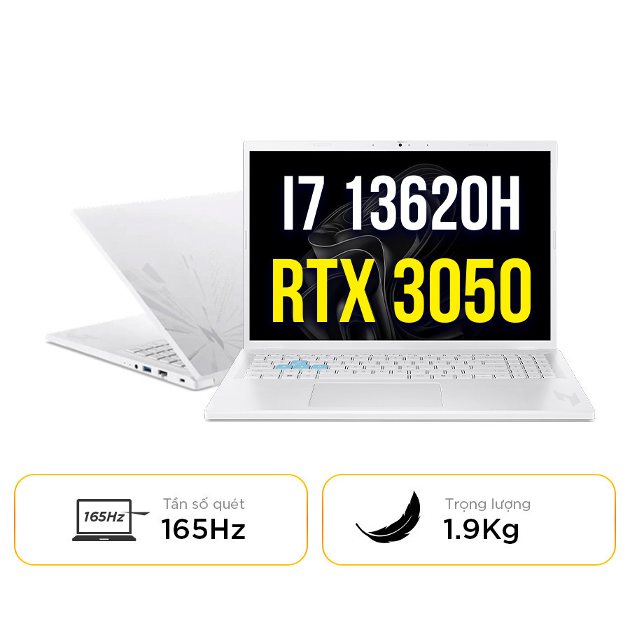 [New 100%] Acer Gaming Nitro Lite 16 NL16-71G-71UJ NH.D59SV.002 - Intel Core i7 13620H | RTX 3050 | 16 inch FHD+ 165Hz