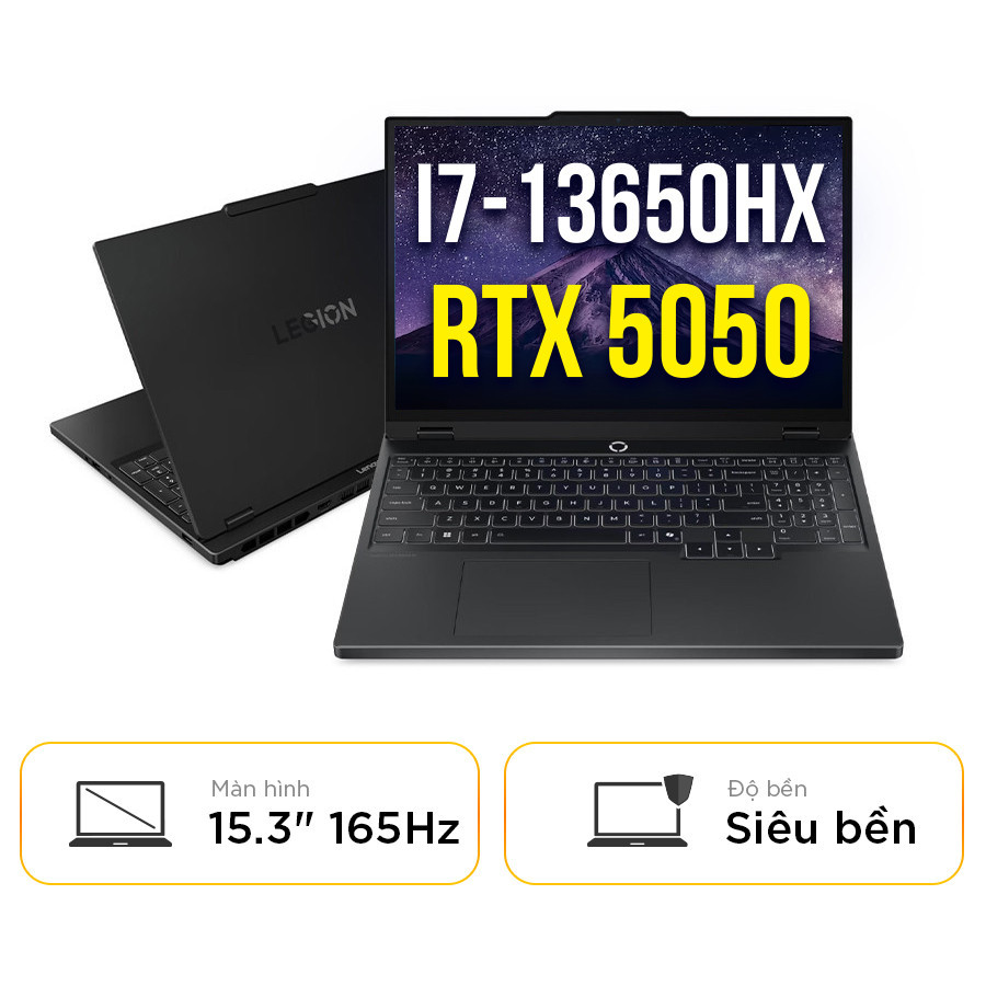 [New 100%] Lenovo Legion 5 15IRX10 83LY00HRVN - Intel Core i7-13650HX | RTX 5050 | 15.3 Inch WUXGA 165Hz