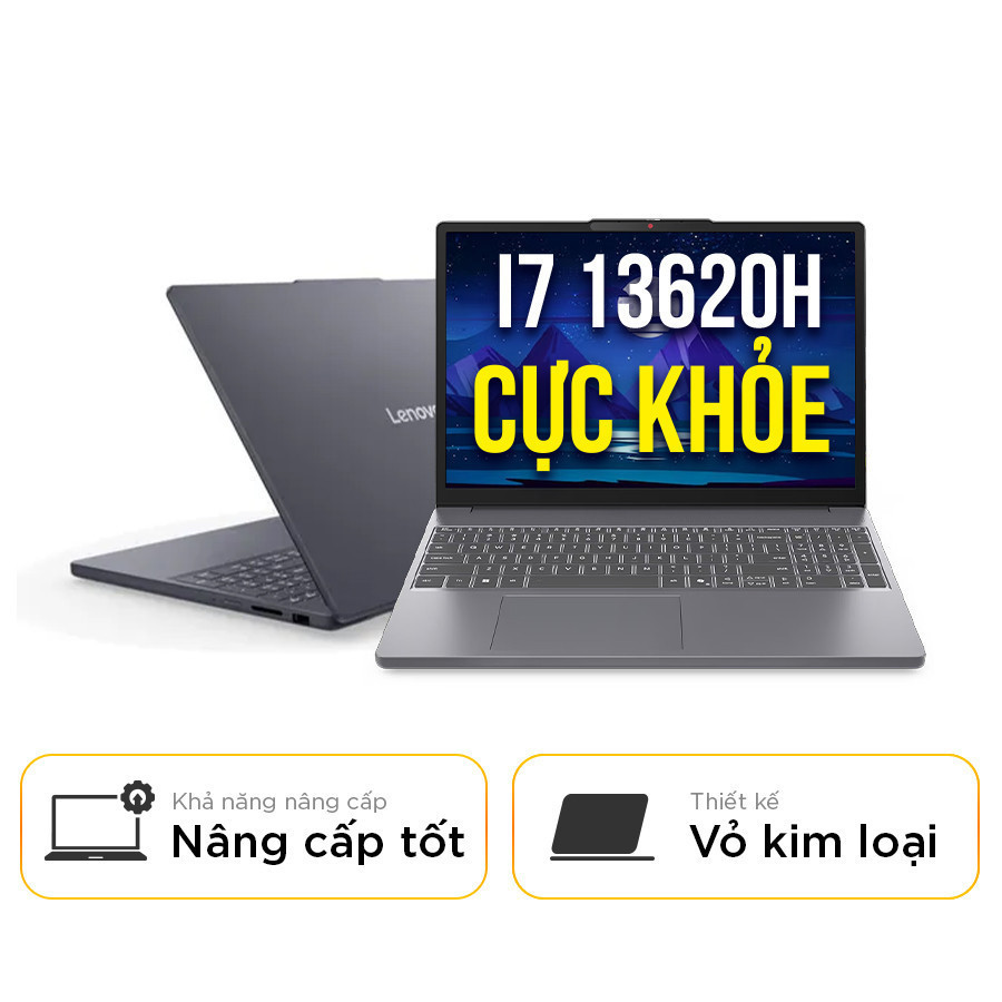[New 100%] Laptop Lenovo IdeaPad Slim 3 15IRH10 83K1000JVN - Intel Core i7 13620H | 15.3 Inch WUXGA 