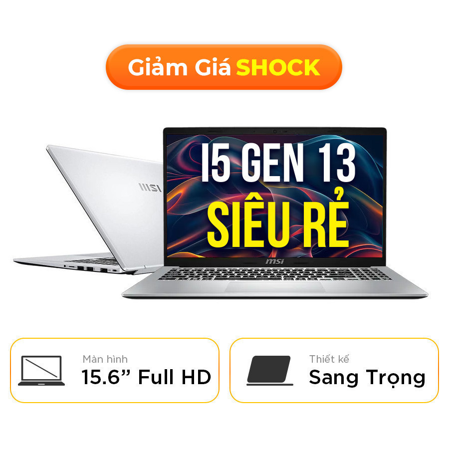 [New 100%] Laptop MSI Modern 15 F13MG 667VN- Intel Core i5-1334U | 15.6 inch Full HD 