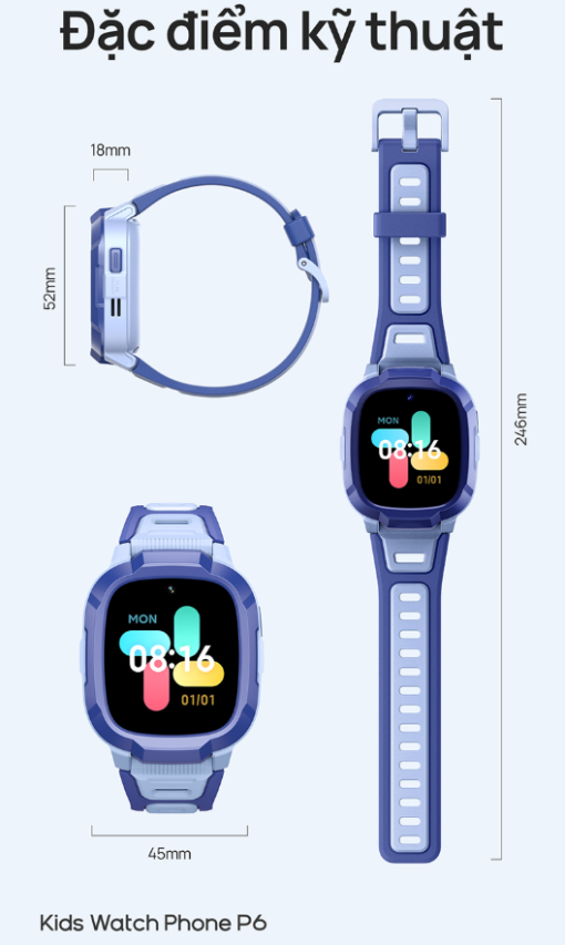 [New 100%] Đồng hồ định vị trẻ em Mibro P6 XPSWP004 - Chống Nước