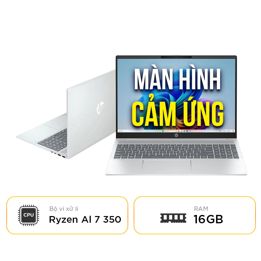 [New 100%] Laptop HP OmniBook 5 16-ag1066AU BZ7S9PA - AMD Ryzen Al 7 350 | RAM 16GB | 16 Inch Full HD+ Touch 