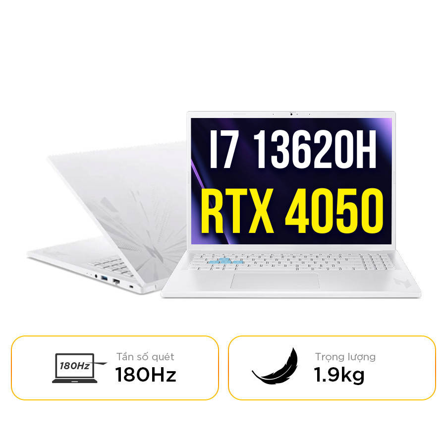 [New 100%] Acer Gaming Nitro Lite 16 NL16-71G-71FN NH.D5ASV.003 - Intel Core i7 13620H | RTX 4050 | 16 inch Full HD+ 180Hz