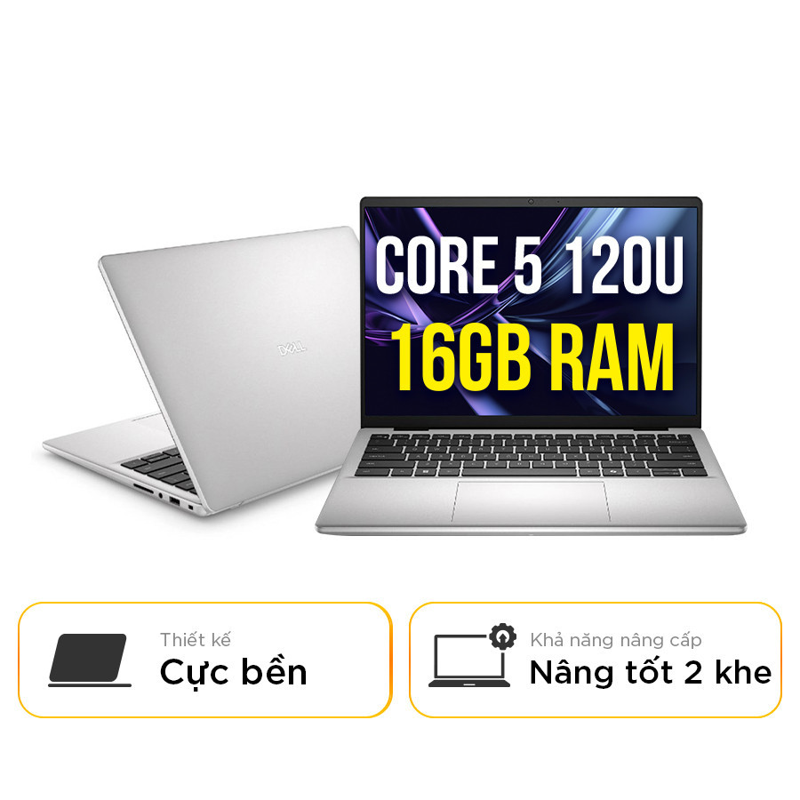 [New 100%] Laptop Dell Pro 14 Essential PV14250-120U-16512U - Intel Core 5 120U | RAM 16GB | SSD 512GB | 14 Inch Full HD+ 