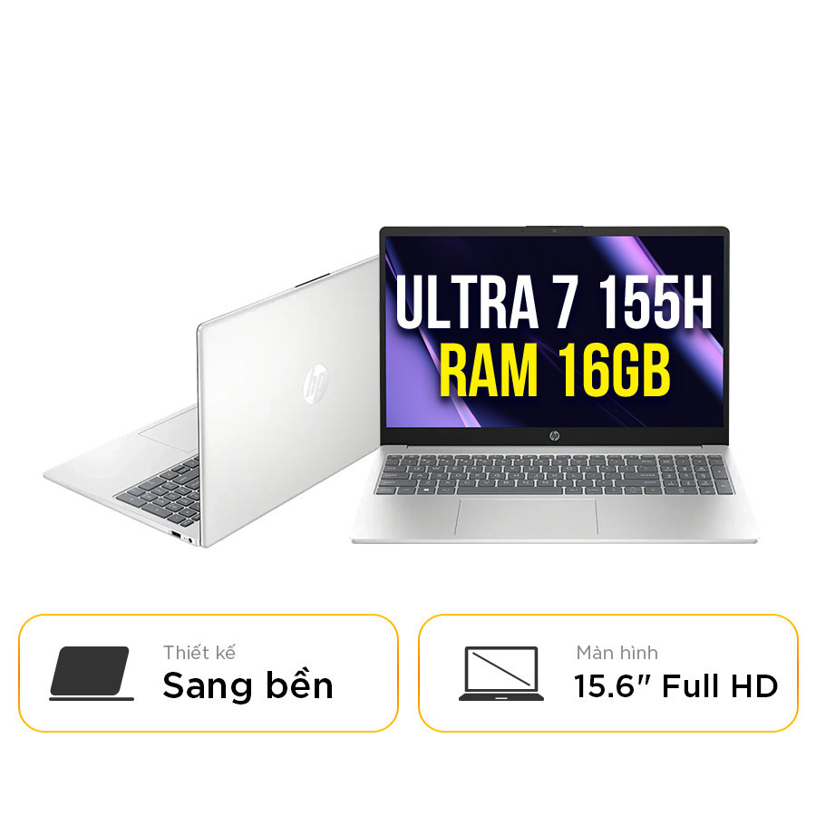 [New 100%] Laptop HP 15-fd1289TU C2CV8PA - Ultra 7 155H | 16GB | SSD 512GB | 15.6 Full HD
