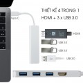 Cáp chuyển đổi S88 type C to HDMI + USB 3 cổng 3.0	