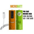 Pin tiểu AA / AAA TỰ SẠC - Đầu Micro USB