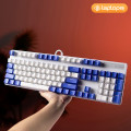 [New 100%] Bàn phím có dây RAPOO V500 Pro White Blue - Blue Switch 12113 (Bàn phím cơ)