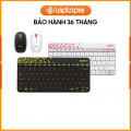 [New 100%] Bộ Phím Chuột Quang Không Dây Logitech MK240 White Red/Black Yellow