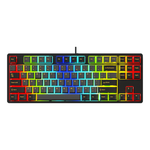 [New 100%] Bàn Phím Cơ EK387FL Polar Night Gateron Blue/Brown/Red Switch