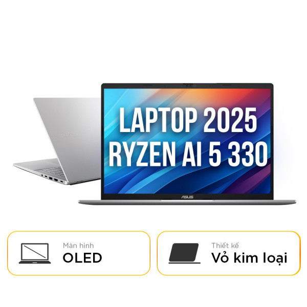 [New 100%] Laptop Asus Vivobook S14 M3407KA-SF034WS - Ryzen AI 5 330 | 16GB | 512GB | 14 Inch WUXGA OLED