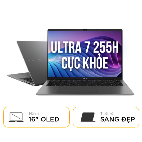 [New 100%] Laptop Asus Vivobook S16 S3607CA-SH083WS - Ultra 7 255H | 16GB | 512GB | 16 inch FHD OLED