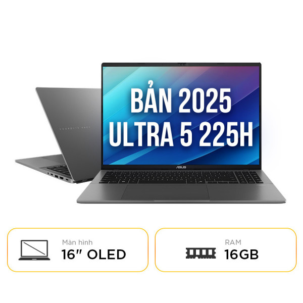 [New 100%] Laptop Asus Vivobook S16 S3607CA-SH082WS - Ultra 5 225H | 16GB | 512GB | 16 inch FHD OLED