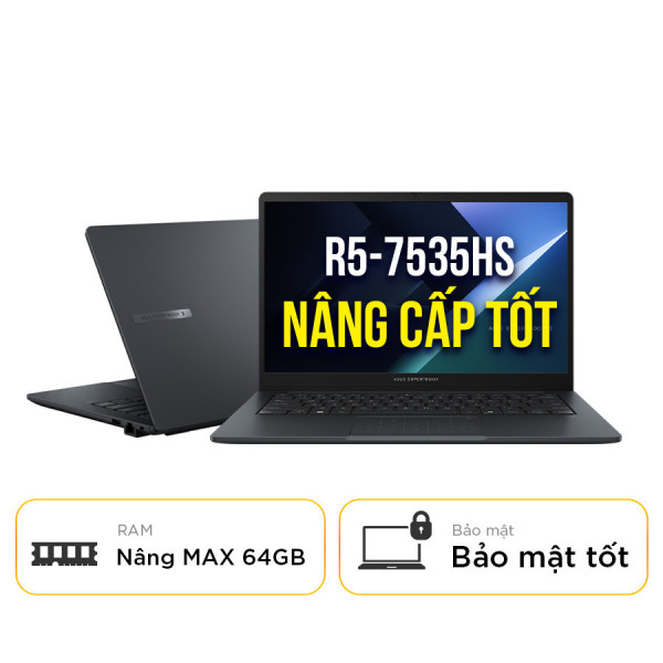 [New 100%] Laptop Asus ExpertBook BM1 BM1403CDA-S60974W  - Ryzen 5-7535HS | 14 Inch Full HD