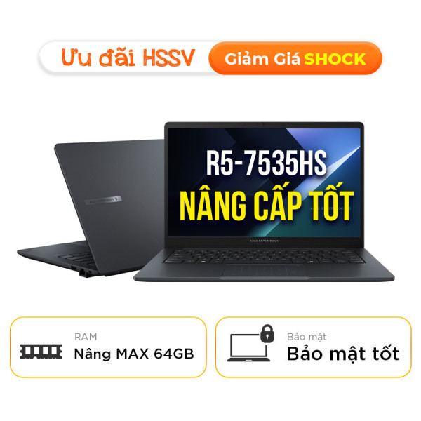 [New 100%] Laptop Asus ExpertBook BM1 BM1403CDA-S60974W  - Ryzen 5-7535HS | 14 Inch Full HD