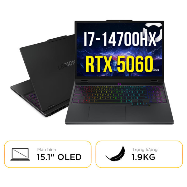 [New 100%] Lenovo Legion 5 15IRX10 83LY00HWVN - Intel Core i7-14700HX | RTX 5060 | 15 Inch OLED WQXGA 165Hz