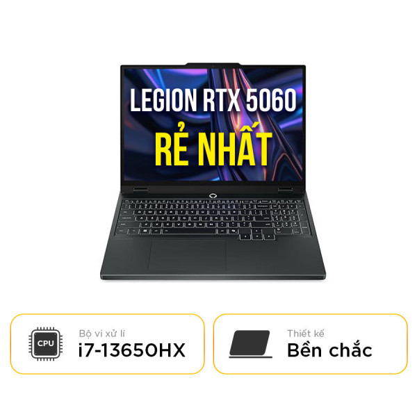 [New 100%] Lenovo Legion 5 15IRX10 83LY00HQVN - Intel Core i7-13650HX | RTX 5060 | 15.3 Inch WUXGA 165Hz