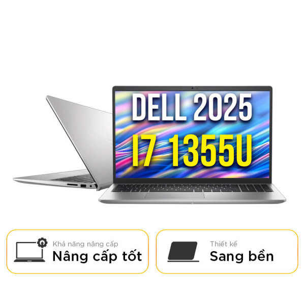 [New 100%] Laptop Dell 15 DC15250 2025 DC5I7748W1 - Intel Core i7 1355U | 16GB | 512GB | 15.6 Inch Full HD 
