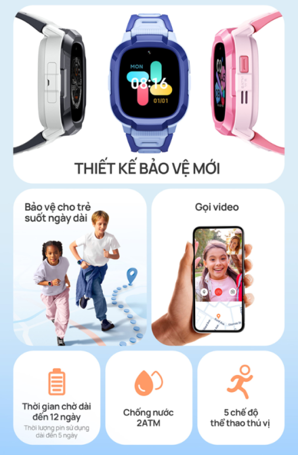 [New 100%] Đồng hồ định vị trẻ em Mibro P6 XPSWP004 - Chống Nước