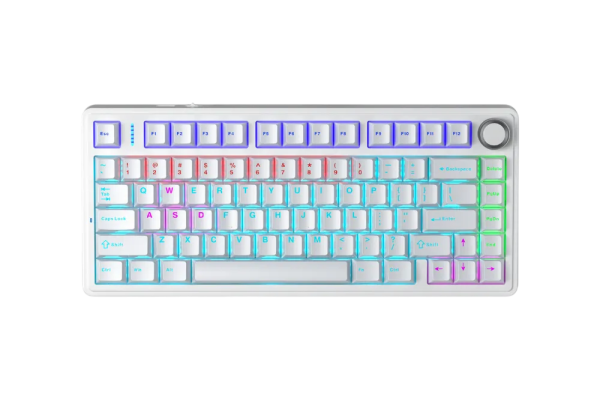 [New 100%] Bàn Phím Cơ AULA Có Dây F75 Gradient Red Switch (Đen/Trắng)