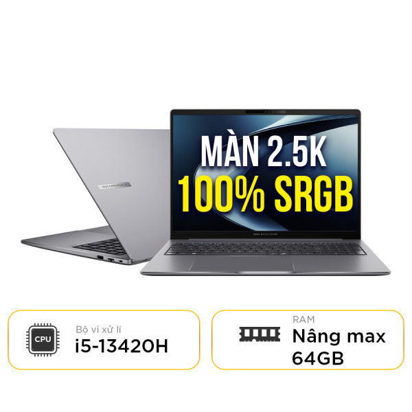 [New 100%] Laptop Asus ExpertBook P3 P3605CVA-PL0042W - Intel i5 13420H | 16 inch WQXGA 144Hz 100%sRGB
