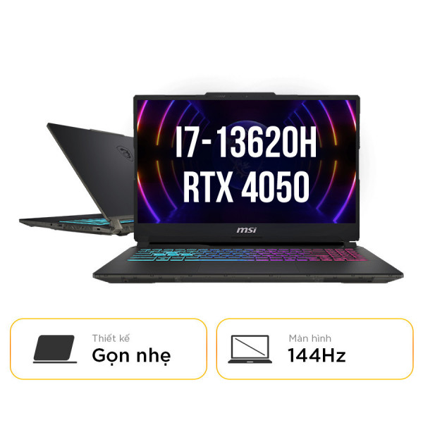 [New 100%] MSI Cyborg 15 A13VEK-2089VN - Intel Core i7 13620H | RTX 4050 | 15.6 FHD IPS 144Hz