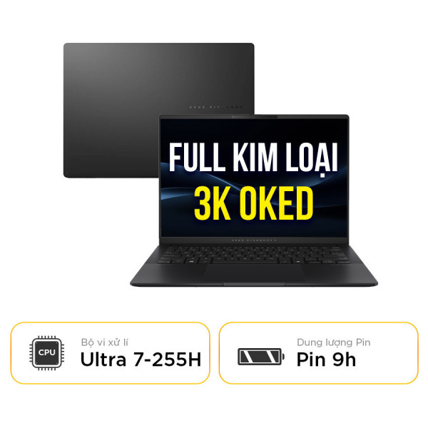 [New 100%] Laptop Asus Vivobook S 14 OLED S5406SA-PP168WS - Intel Core Ultra 5 226V | 16GB | 14 Inch 3K OLED 100% DCI-P3 