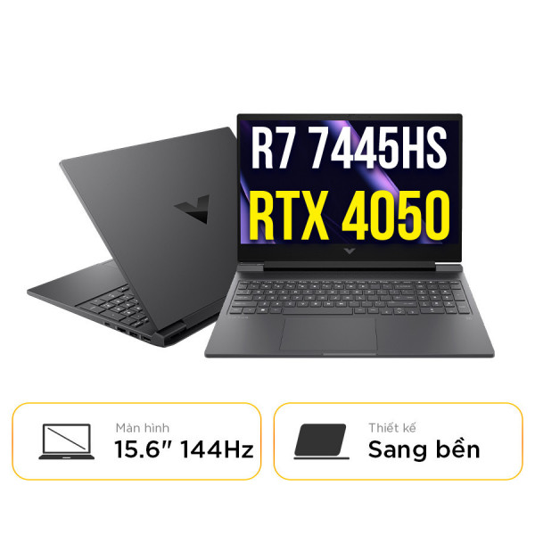 [New 100%] Laptop HP Victus 15-fb3115AX BX9C9PA - AMD Ryzen 7 7445HS | RTX 4050 |  15.6 Inch Full HD 144Hz