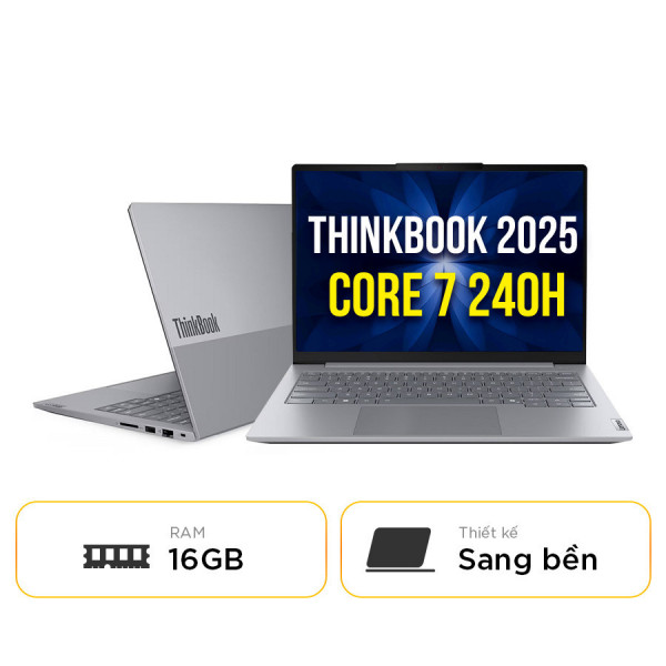 [New 100%] Laptop Lenovo Thinkbook 14 G8 IRL-21SG007PVA - Intel Core 7-240H | 16GB | 14 Inch Full HD+ 