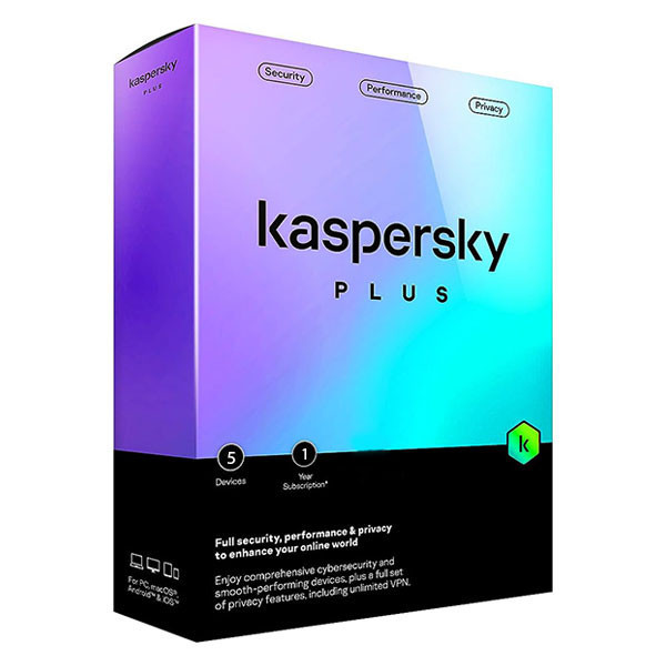 Phần mềm Diệt Virus Kaspersky Plus 5U - 1 năm 5 máy