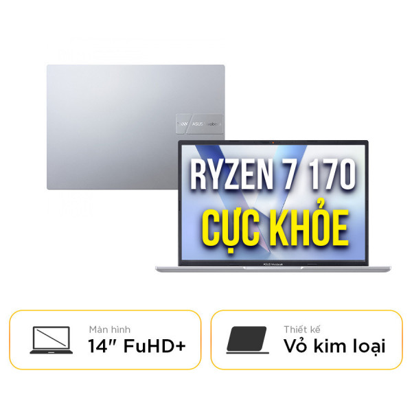 [New 100%] Laptop Asus Vivobook 14 M1405NAQ-LY011W - AMD Ryzen™ 7 170 | RAM 16GB | 14 Inch Full HD+