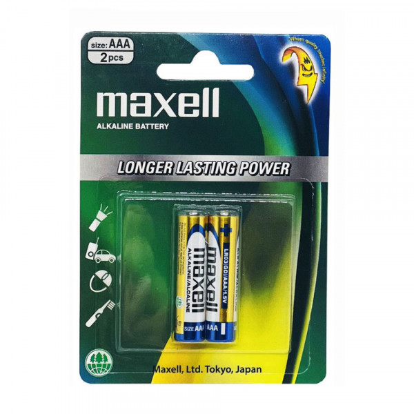 [New 100%] Pin Kiềm Maxell AAA LR03(W) XL Vỉ 2 Viên