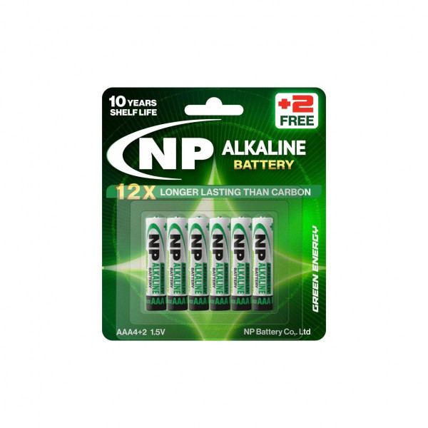 [New 100%] Pin Kiềm Alkaline NP AAA - LR03 (EG) Vỉ 4 Viên Tặng 2 Viên