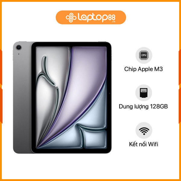[New 100%] iPad Air 11 inch M3 Wifi MC9W4ZA/A - Chip Apple M3 | 11inch | 128GB | Space Gray