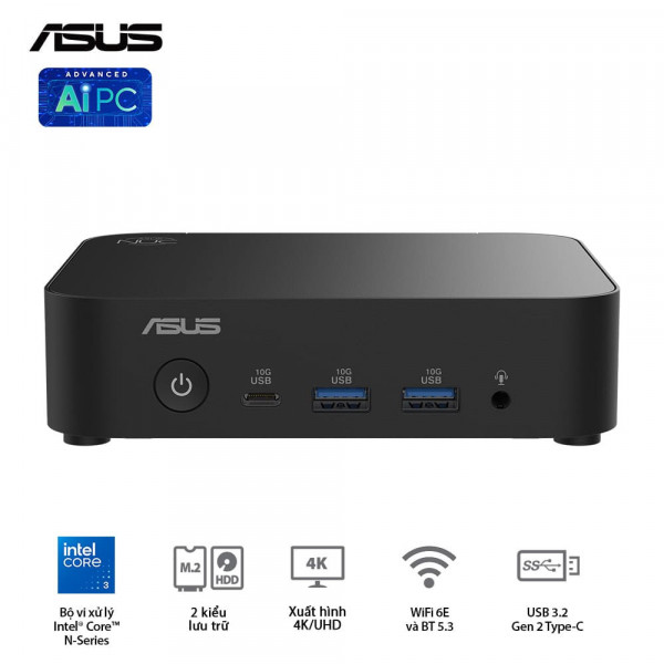 [New 100%] Mini PC Asus NUC 14 Essential NUC14MNK355 - Intel Core 3 N355