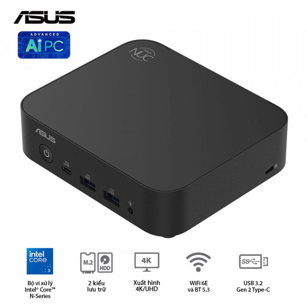 [New 100%] Mini PC Asus NUC 14 Essential NUC14MNK355 - Intel Core 3 N355