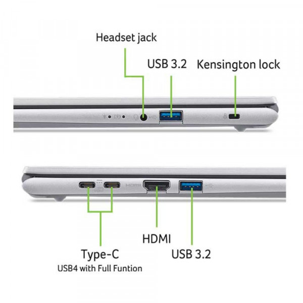 [New 100%] Laptop Acer Aspire Go 15 AG15-72P-54GY - Intel Core 5-120U | 16GB | SSD 512GB | 15.6 inch Full HD